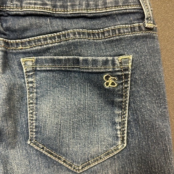 Jessica Simpson rolled crop skinny Jean girls size 12 (capri) - Picture 1 of 6